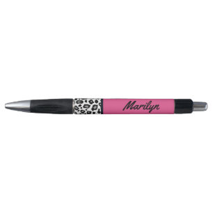 Retro Pink Leopard Writing Pens Gift Kugelschreiber