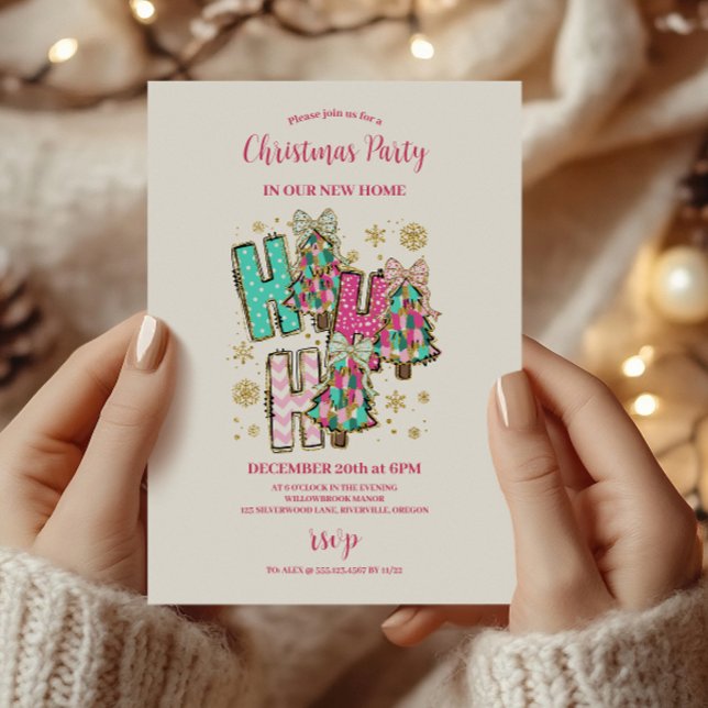 Retro Pink Nutcracker Christmas  Einladung (Von Creator hochgeladen)