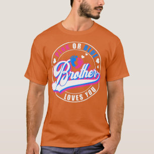 Retro Pink oder Blue Brother Lieben Sie Baby Gesch T-Shirt