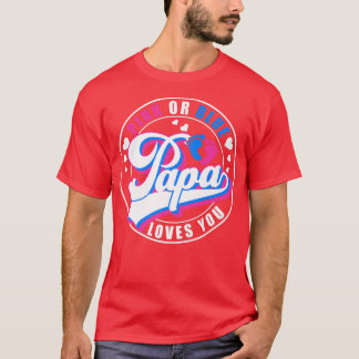 Retro Pink oder Blue Papa Lieben, die Sie Baby Ges T-Shirt