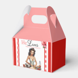 Retro Pink Pinup Junggeselinnen-Abschied Geschenkschachtel