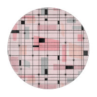 Retro-Pink-Raster- und Sternenexplosions-Schneidbr