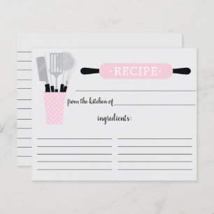 Retro Pink Rolling Button Kitchen Tools Rezeptkart