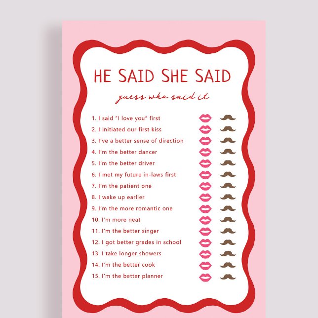 Retro Pink sagte er sagte sie raten, wer sagte, es (Von Creator hochgeladen)