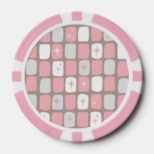 Retro Pink Sternexplosionen Poker Chips