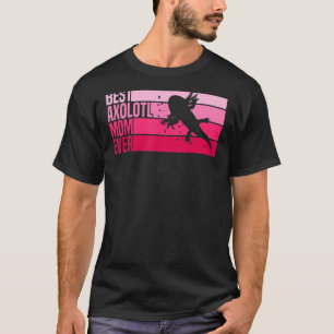 Retro Pink Themed Axolotl für Mamas T-Shirt