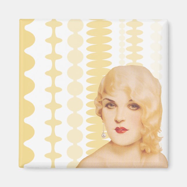 Retro Pinup der 30er Magnet (Vorne)