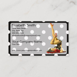 Retro Pinup-Mädchen V4 Visitenkarte