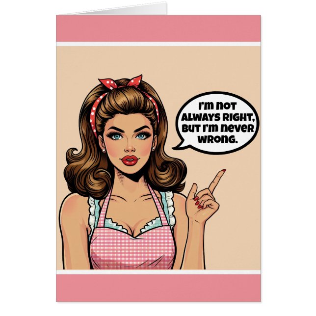 Retro Pinup_ Nicht falsch (Vorne)