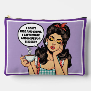 Retro Pinup_ Rise und Shine Zubehörtasche