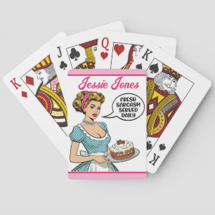 Retro Pinup - Täglich serviert Spielkarten