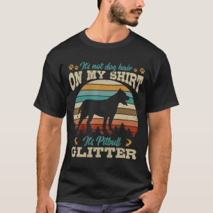 Retro-Pitbull Alter Sonnenuntergang Vintag-Hund T-Shirt