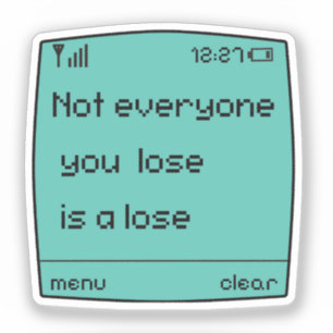 Retro-Pixel-Art-Handy-Aufkleber Aufkleber