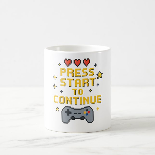 Retro-Pixel-Art-Spiele-Tassendesign Kaffeetasse (Mittel)