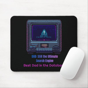 Retro-Pixel-Art-Tech-Vater personalisiertes Gesche Mousepad