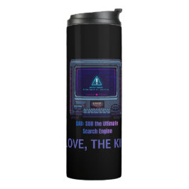 Retro-Pixel-Art-Tech-Vater personalisiertes Gesche Thermosbecher