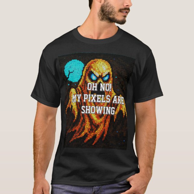Retro-Pixel-Geist  T-Shirt (Vorderseite)