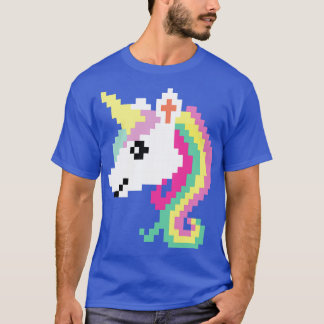 Retro Pixel Unicorn Video Girl Kinder Geschenk T-Shirt