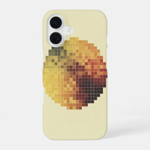 Retro pixeliger Kreis iPhone 16 Hülle