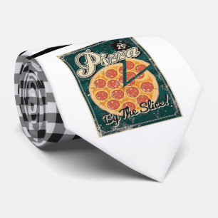 Retro Pizza Necktie Krawatte