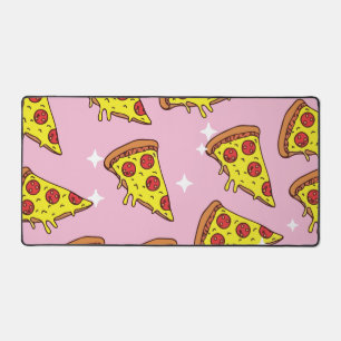 Retro-Pizza-Stücke nahtloses Muster Schreibtischunterlage