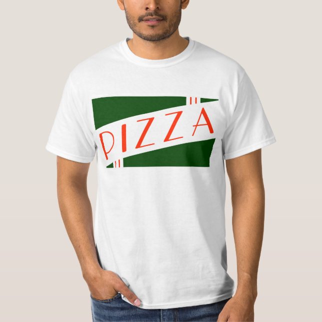 Retro Pizza T-Shirt (Vorderseite)