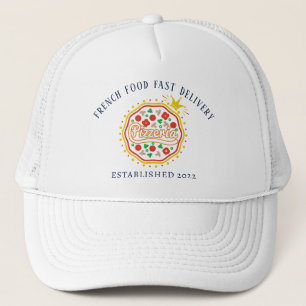 Retro Pizza Trucker Cap Truckerkappe