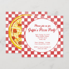Retro Pizzeria Pizza Party Italienische Geburtstag Einladung