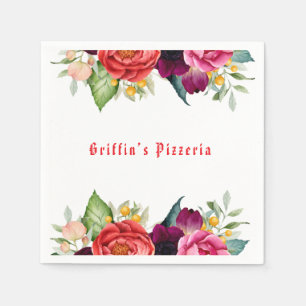 Retro Pizzeria Pizza Party Italienische Geburtstag Serviette
