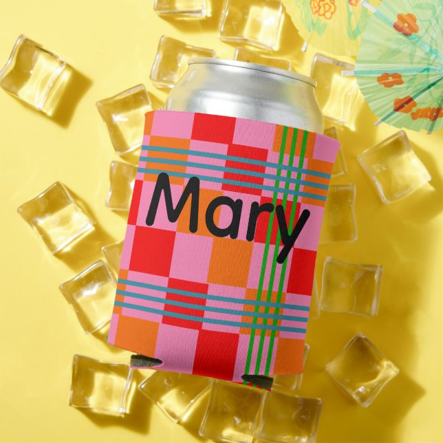 Retro Plaid  Dosenkühler (In Situ Sommer)