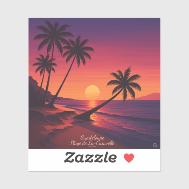Retro-Plakat Aufkleber (Blatt)