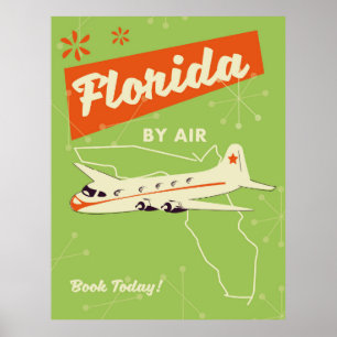 Retro-Plakat des Florida State. Poster