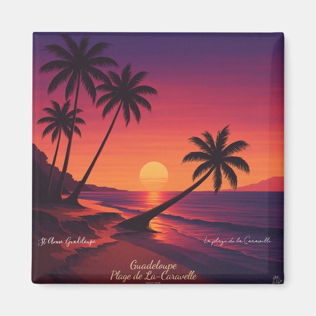 Retro-Plakat Magnet (Vorne)