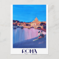 Retro Plakat Roms Italien