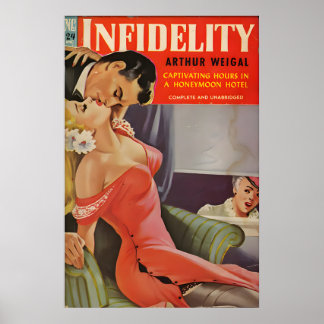 Retro-Plakat und Leinwand mit Pin-Up-Girl aus den  Poster