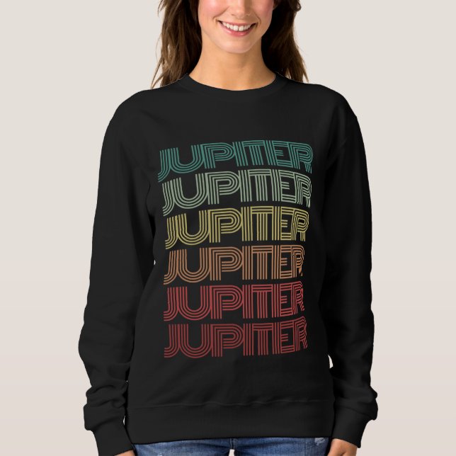 Retro Planet JUPITER Science Crew Astronomy Team S Sweatshirt (Vorderseite)