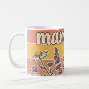 Retro Plant Mom Wildflower SVG Ästhetik Kaffeetasse