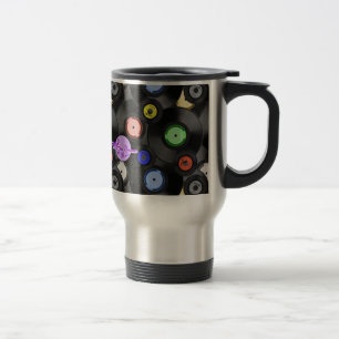 Retro Plattenen-Reise/Pendler-Tasse Reisebecher