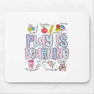 Retro Play ist Kindergartenlehrerin zurück Mousepad