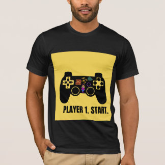 Retro Player 1 Start Gaming Controller T-Shirt