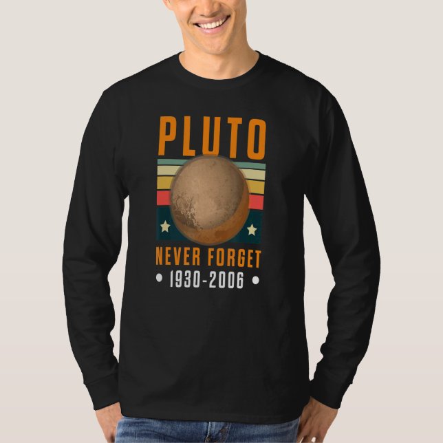 Retro Pluto Vergiss Nie 1930 2006 T-Shirt (Vorderseite)