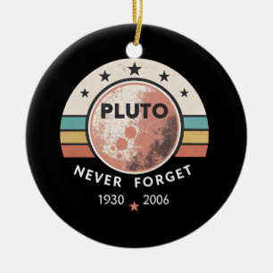 Retro Pluto vergiss nie Keramik Ornament