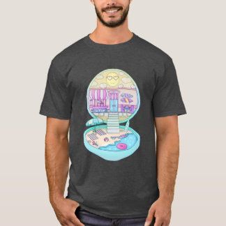 Retro Pocket Beach Diner Haus Geschenk retro T-Shirt