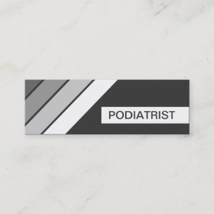 Retro PODIATRIST Mini Visitenkarte
