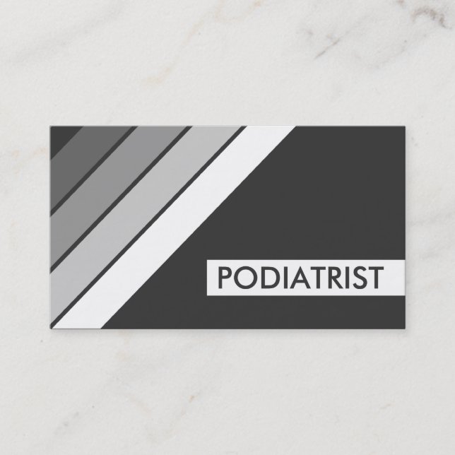 Retro PODIATRIST Visitenkarte (Vorderseite)