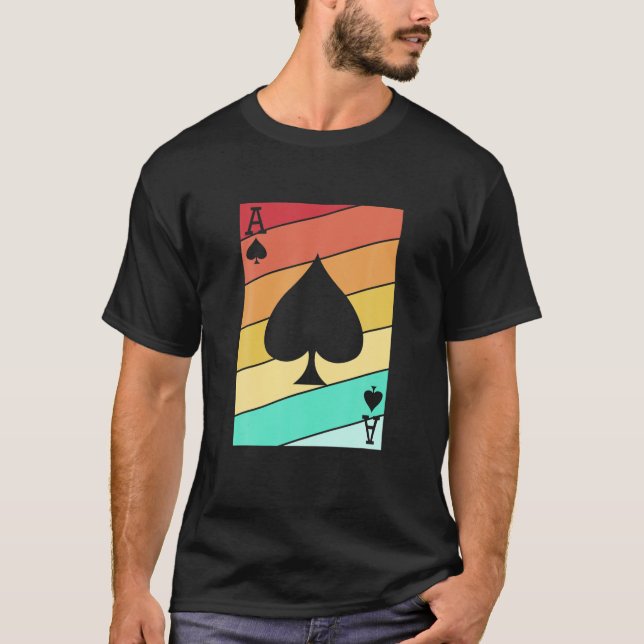 Retro-Poker für Männer T-Shirt (Vorderseite)