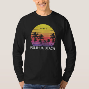 Retro Polihua Strand Beach Surfen Vintage Palme Ve T-Shirt