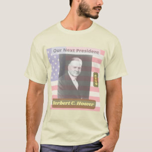 Retro Political Herbert Hoover President Art. 1929 T-Shirt