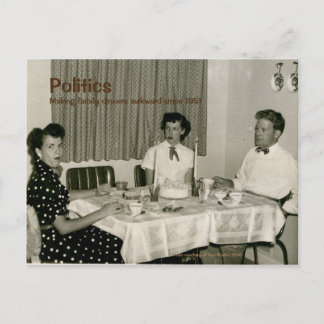 Retro-Politik-Postkarte Postkarte