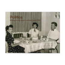 Retro-Politik-Postkarte